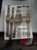 *Ten Yellow Metal Decorative Fashion Watches