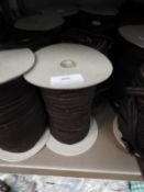 *Four Rolls of Brown Elasticated Ribbon