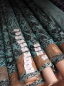 *25m Roll of Frisco Disco Fabric (Green & Black)