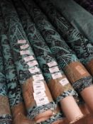 *25m Roll of Frisco Disco Fabric (Green & Black)