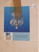 *Light Crystal Pendant with Antique Brass