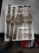 *Ten Yellow Metal Decorative Fashion Watches