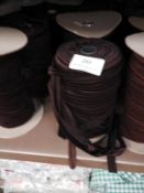 *Four Rolls of Brown Elasticated Ribbon
