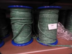 *Four Rolls of Green & Silver Braid