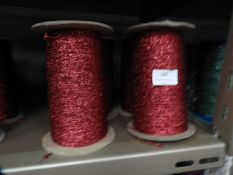 *Four Rolls of Silver Metallic Thread