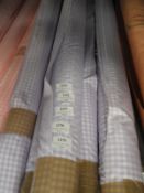 *25m Roll of Satin Lilac & White Gingham Style Fab