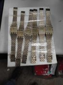 *Ten Yellow Metal Decorative Fashion Watches