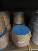 *Three Rolls of Beige & Gold Braided Thread