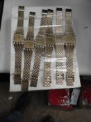 *Ten Yellow Metal Decorative Fashion Watches