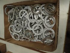 *100 Chrome & Diamante Buckles