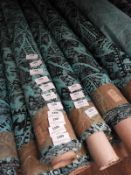 *25m Roll of Frisco Disco Fabric (Green & Black)