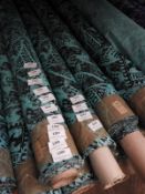 *25m Roll of Frisco Disco Fabric (Green & Black)