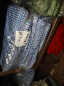 *Ten Blue & White Gingham Chair Covers