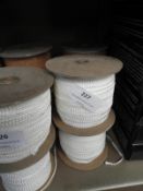 *Four Rolls of Cream Braid Edging