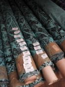 *25m Roll of Frisco Disco Fabric (Green & Black)