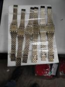 *Ten Yellow Metal Decorative Fashion Watches