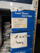 *Four Laser Toner Cartridges TK570 Yellow