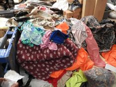 *Large Quantity of Assorted Fabric Remnants, Cushi