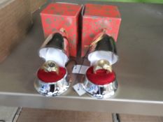 *Box of 10 Festive Silver Baubles Containing Ring Watches