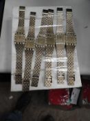 *Ten Yellow Metal Decorative Fashion Watches