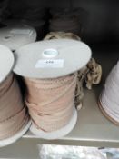 *Four Rolls of Beige Elasticated Edging