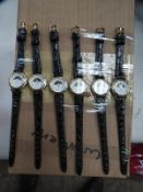 *Ten Ladies Fashion Watches with Faux Leather Stra