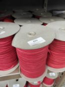 *Four Rolls of Red Elasticated Ribbon