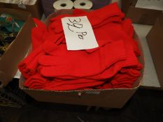 *32 Pairs of Red Knitted Gloves