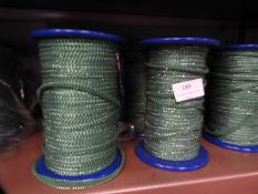 *Four Rolls of Green & Silver Braid