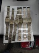 *Ten Yellow Metal Decorative Fashion Watches