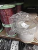 *Four Rolls of Cream Lace Ribbon