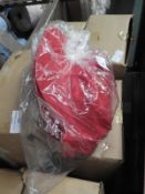 *Box of 10 Red Baseball Caps