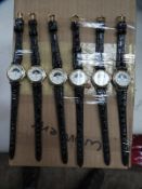 *Ten Ladies Fashion Watches with Faux Leather Stra
