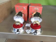 *Box of 10 Festive Silver Baubles Containing Ring Watches