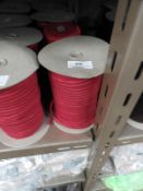 *Four Rolls of Red Elasticated Ribbon