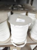 *Four Rolls of Cream Elasticated Ribbon
