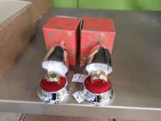 *Box of 10 Festive Silver Baubles Containing Ring Watches