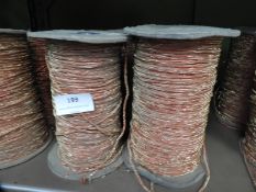 *Four Rolls of Orange & Gold Metallic Cord