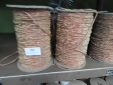 *Four Rolls of Orange & Gold Metallic Cord