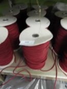 *Four Rolls of Maroon Elastic Cord