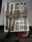 *Ten Yellow Metal Decorative Fashion Watches