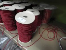 *Four Rolls of Maroon Elastic Cord