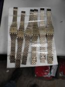 *Ten Yellow Metal Decorative Fashion Watches