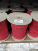 *Four Rolls of Red Elasticated Ribbon