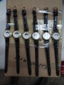 *Ten Ladies Fashion Watches with Faux Leather Stra