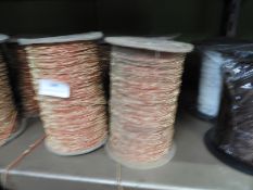 *Four Rolls of Orange & Gold Metallic Cord