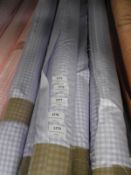 *25m Roll of Satin Lilac & White Gingham Style Fab
