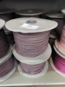 *Four 150m Rolls of Pink Braid Edging