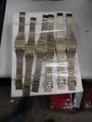 *Ten Yellow Metal Decorative Fashion Watches