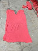 *Ten Pieces of Red Cloth with Brown Trim